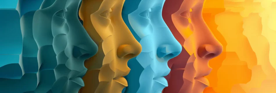image colorée montrant des profils humains pour illustrer la e-réputation © innovated4